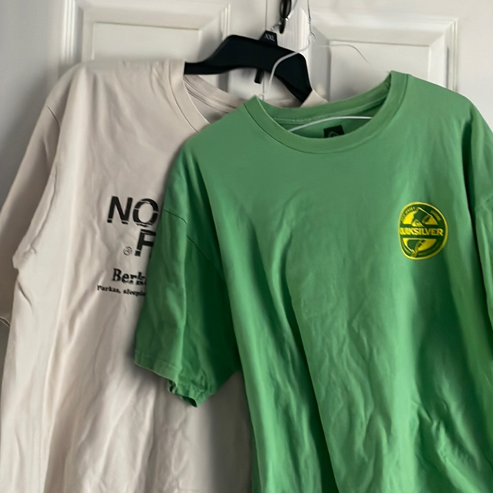 Quicksilver and north face shirts